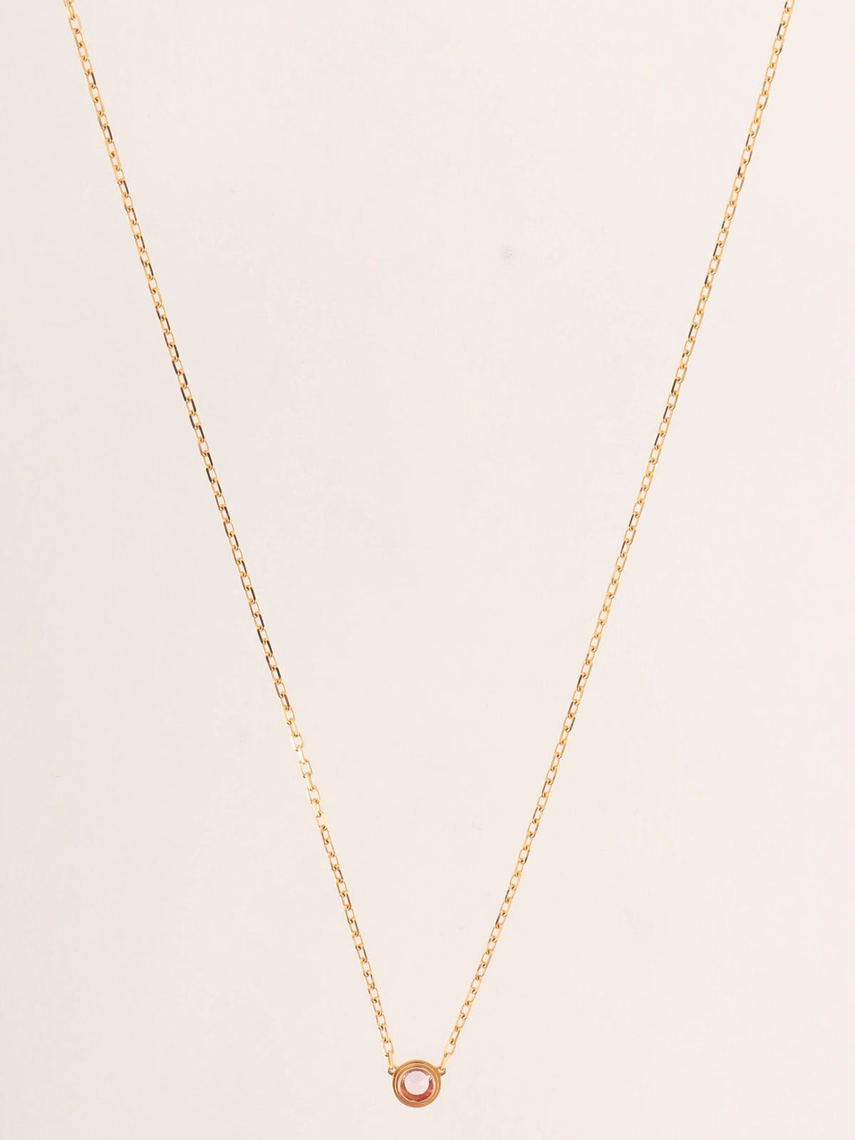 18K Rose Gold Sapphire Damour Necklace
