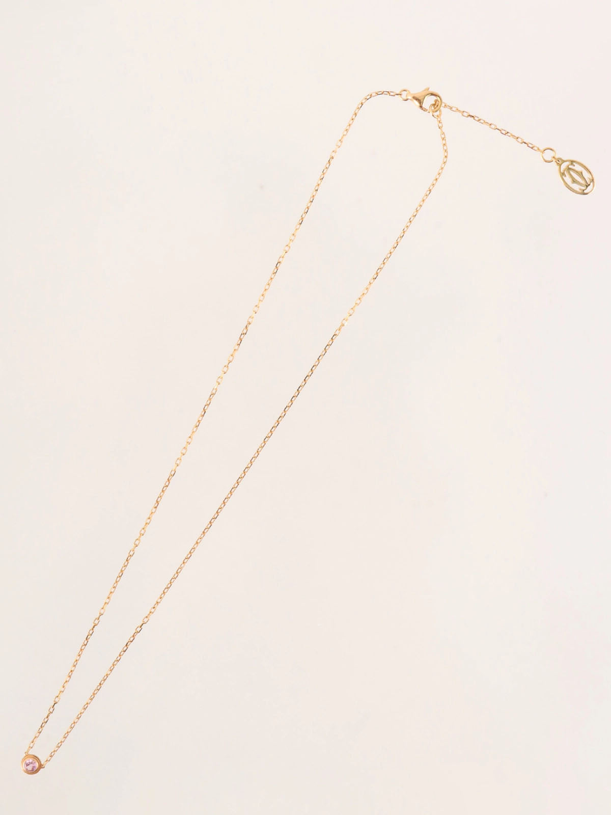18K Rose Gold Sapphire Damour Necklace
