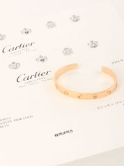 18Kラブオープンバングル ローズゴールド