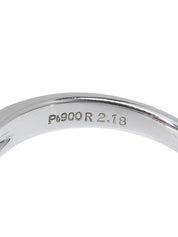 プラチナルビーダイヤモンドリング シルバー/レッド