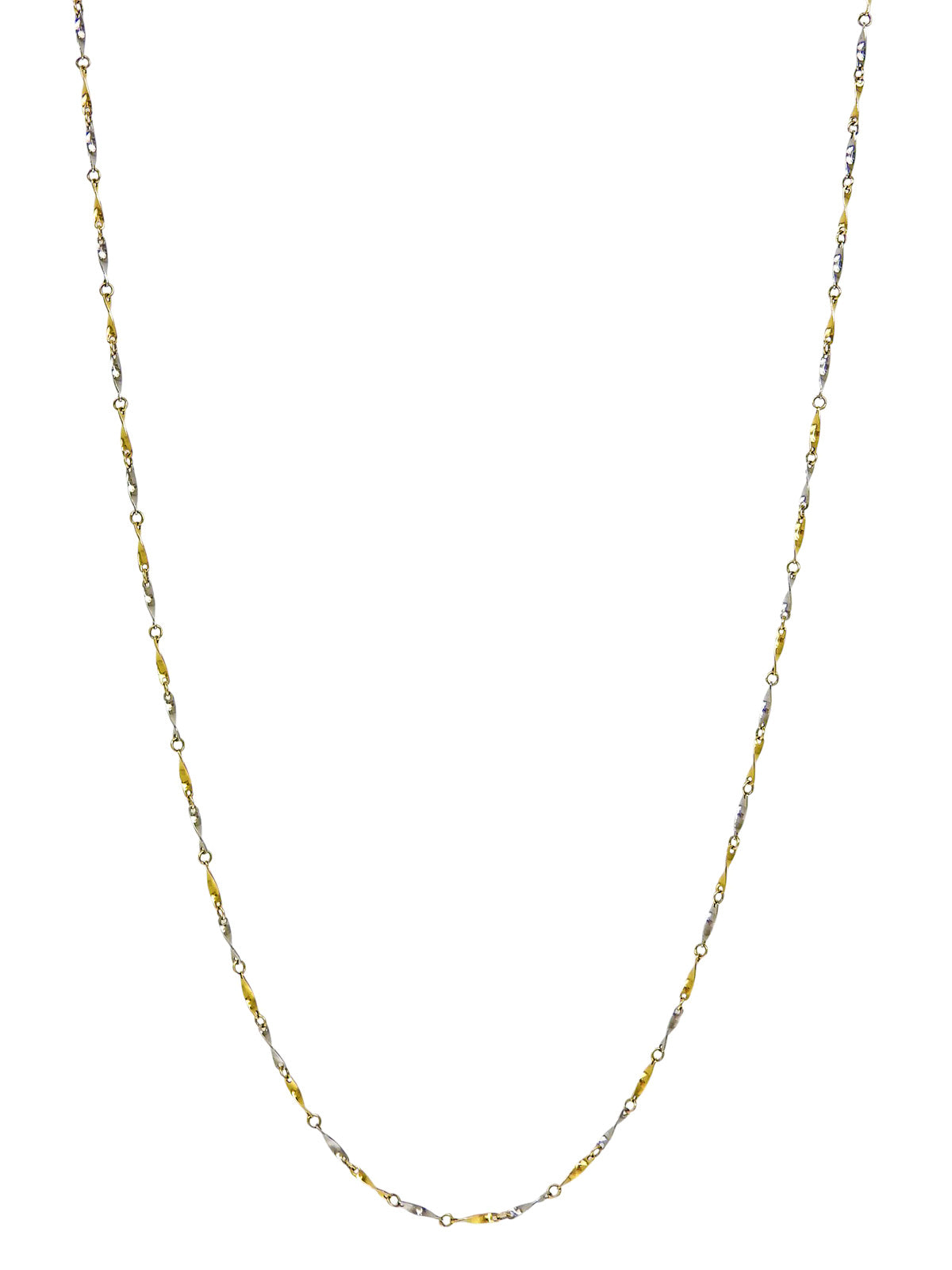 18K Platinum Chain Necklace in Gold/Silver