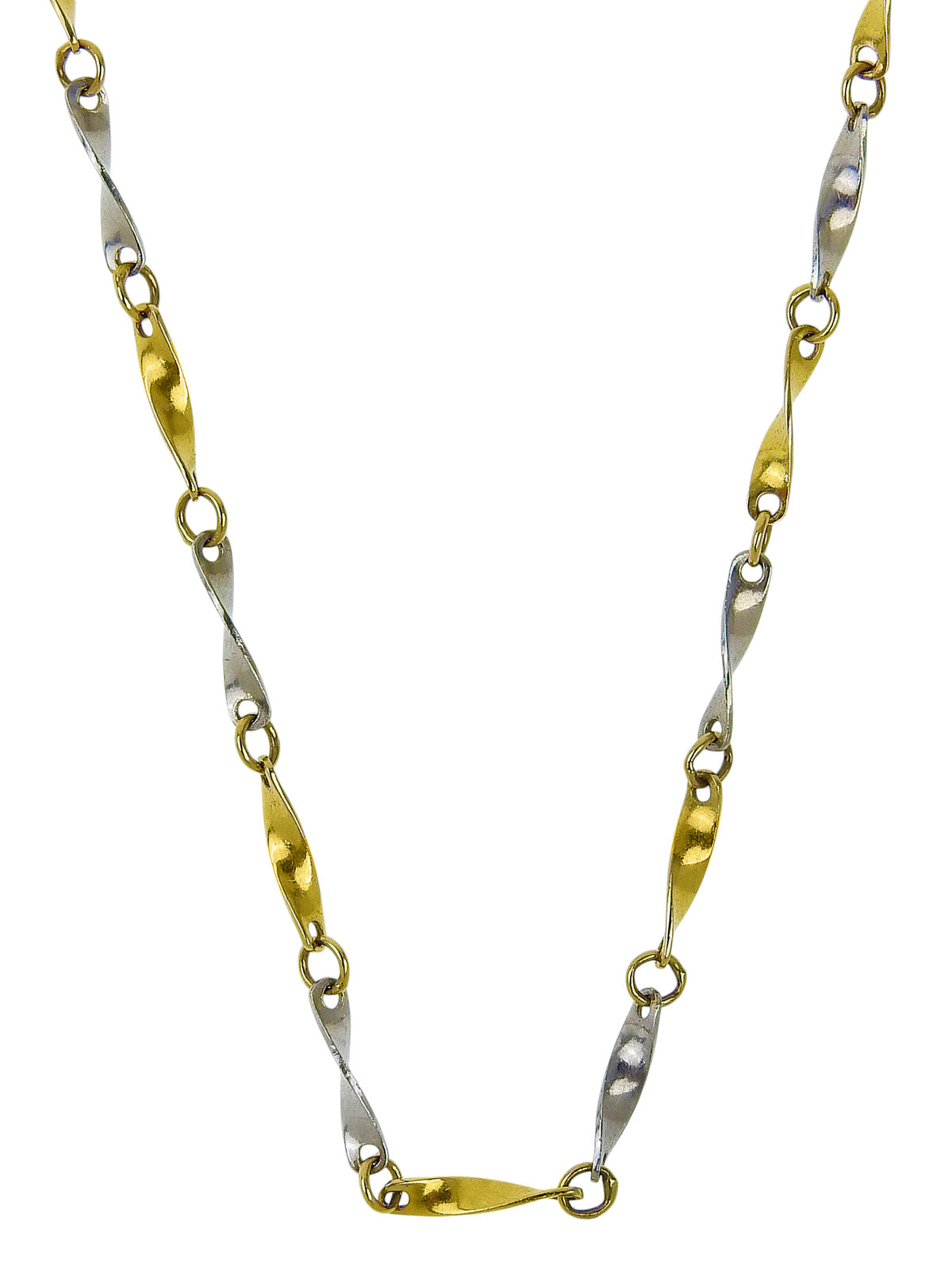18K Platinum Chain Necklace in Gold/Silver
