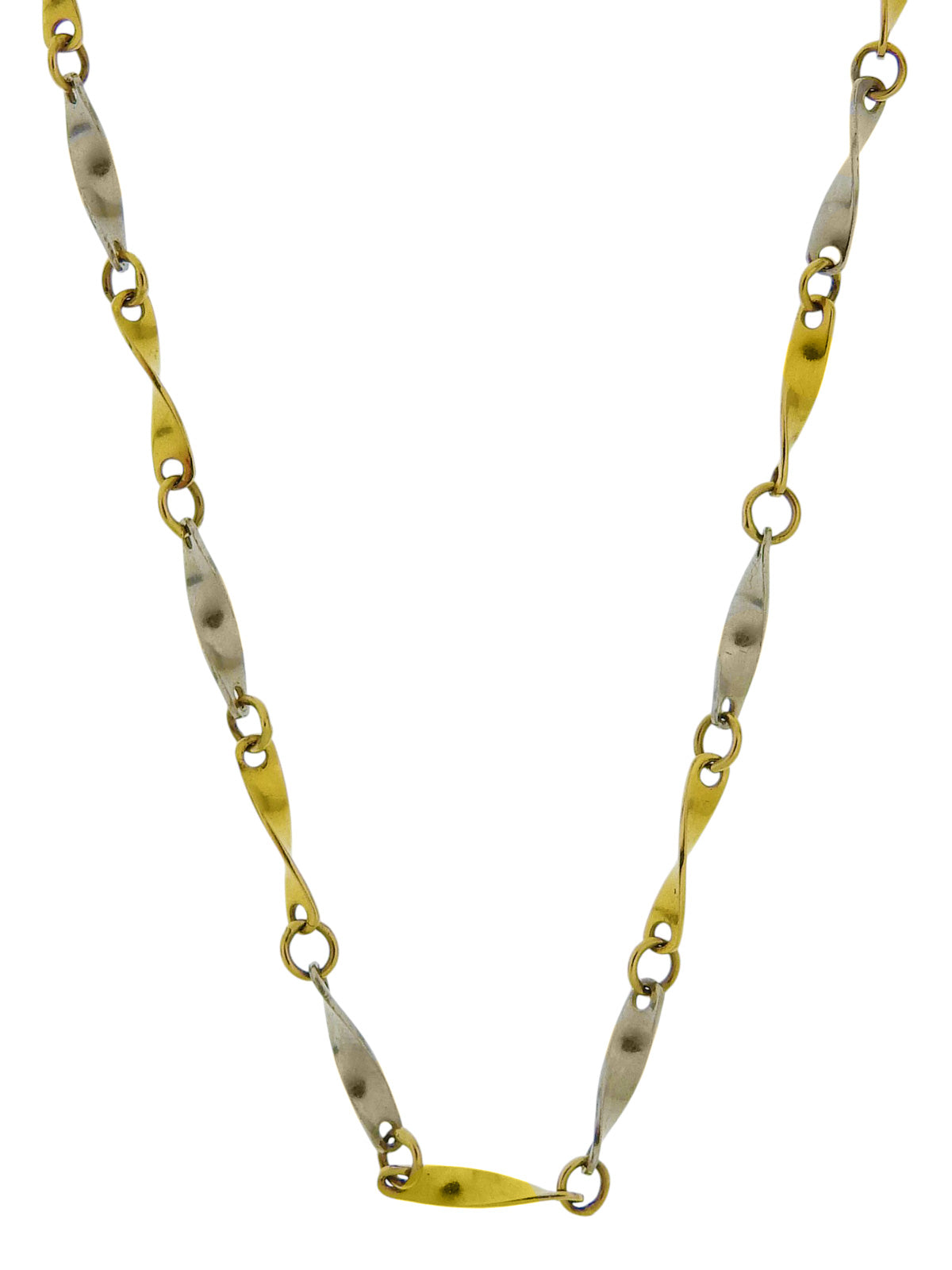 18K Platinum Chain Necklace in Gold/Silver