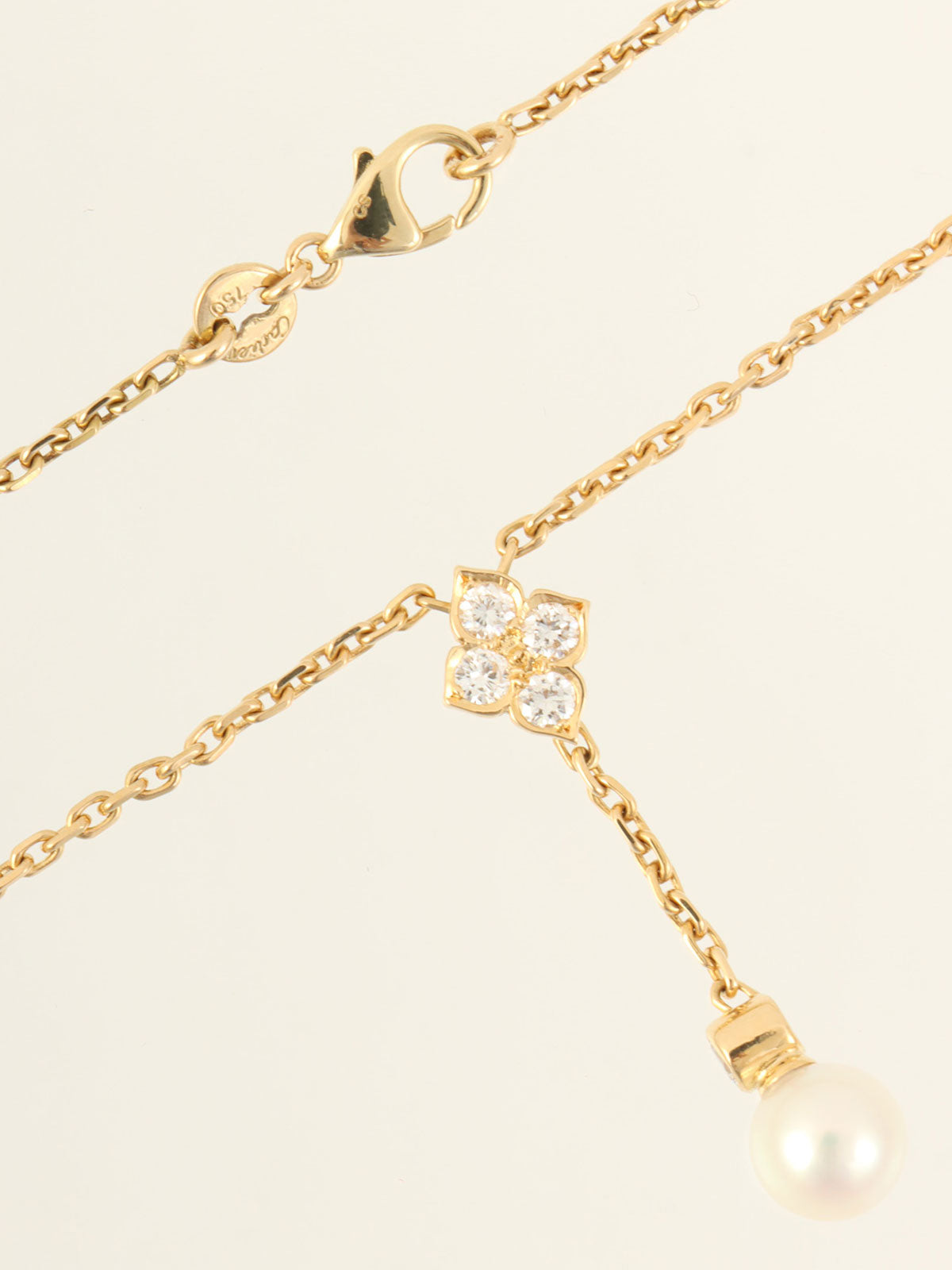 18Kヒンドゥパールネックレス ゴールド