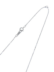 18Kルビーダイヤモンドデザインネックレス シルバー/チェリーレッド