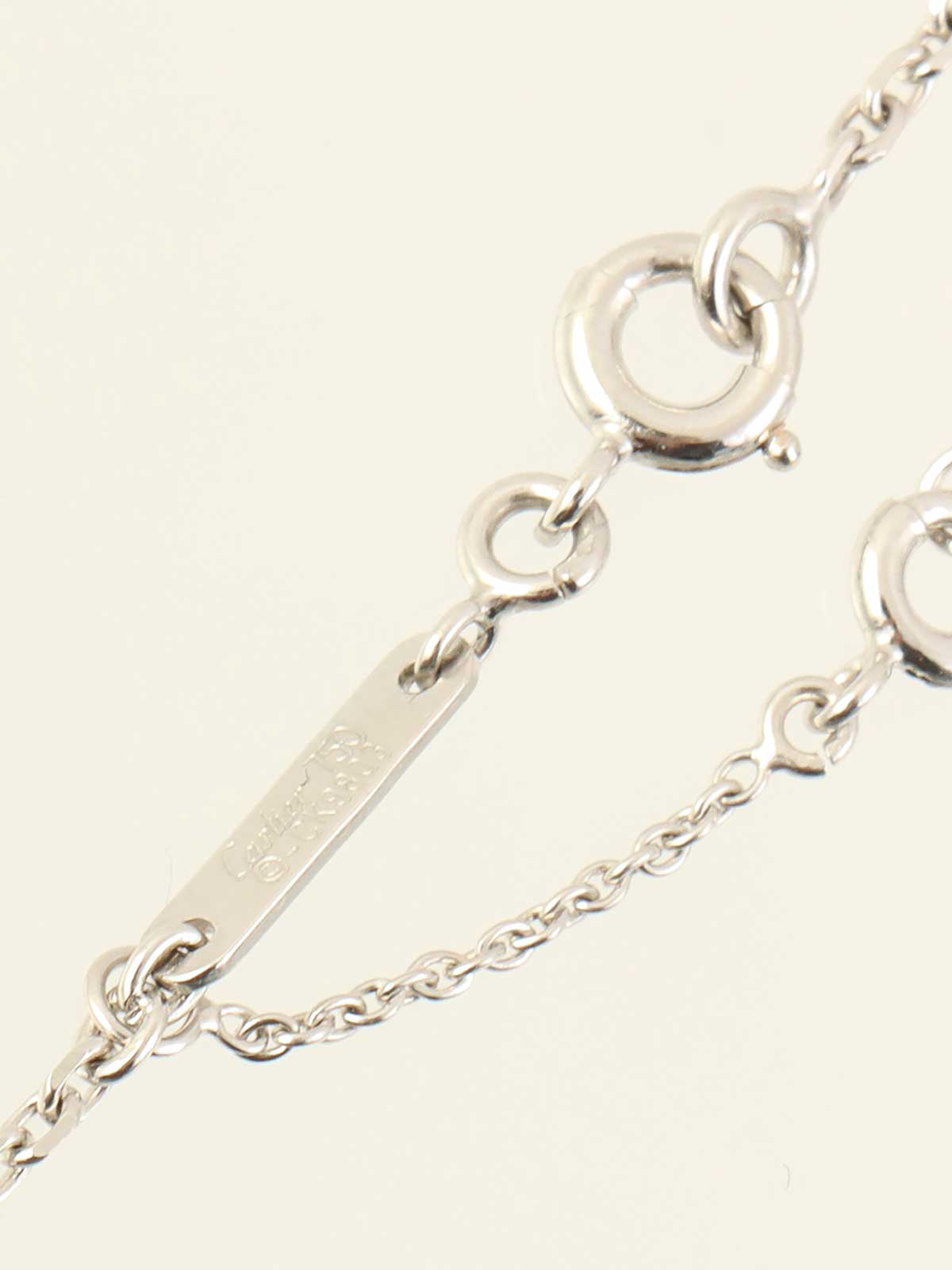 18KダイヤモンドCハートネックレス シルバー