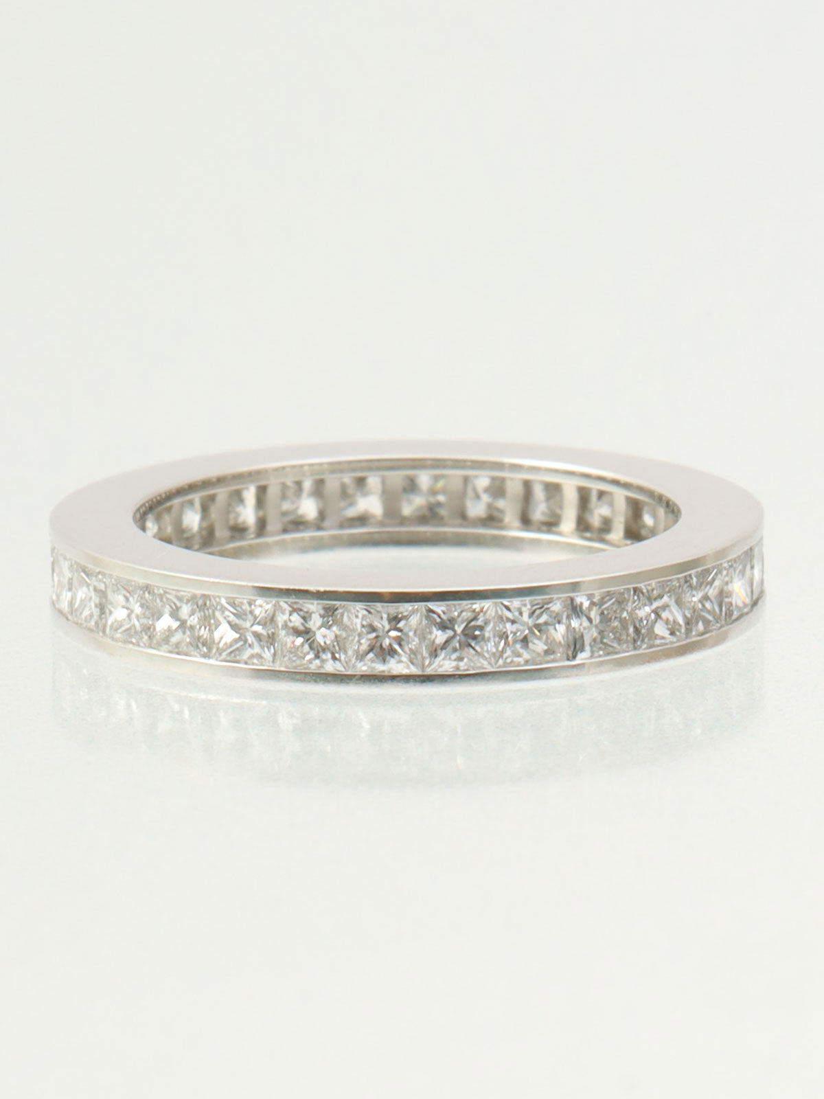 プラチナダイヤモンドフルエタニティリング シルバー