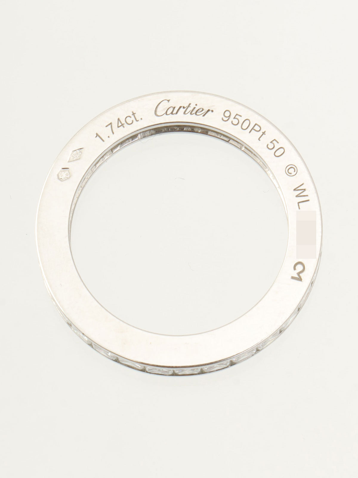 プラチナダイヤモンドフルエタニティリング シルバー