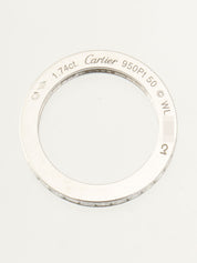 プラチナダイヤモンドフルエタニティリング シルバー