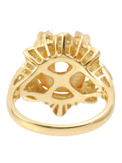 18K South Sea Pearl Diamond Ring #50 Gold