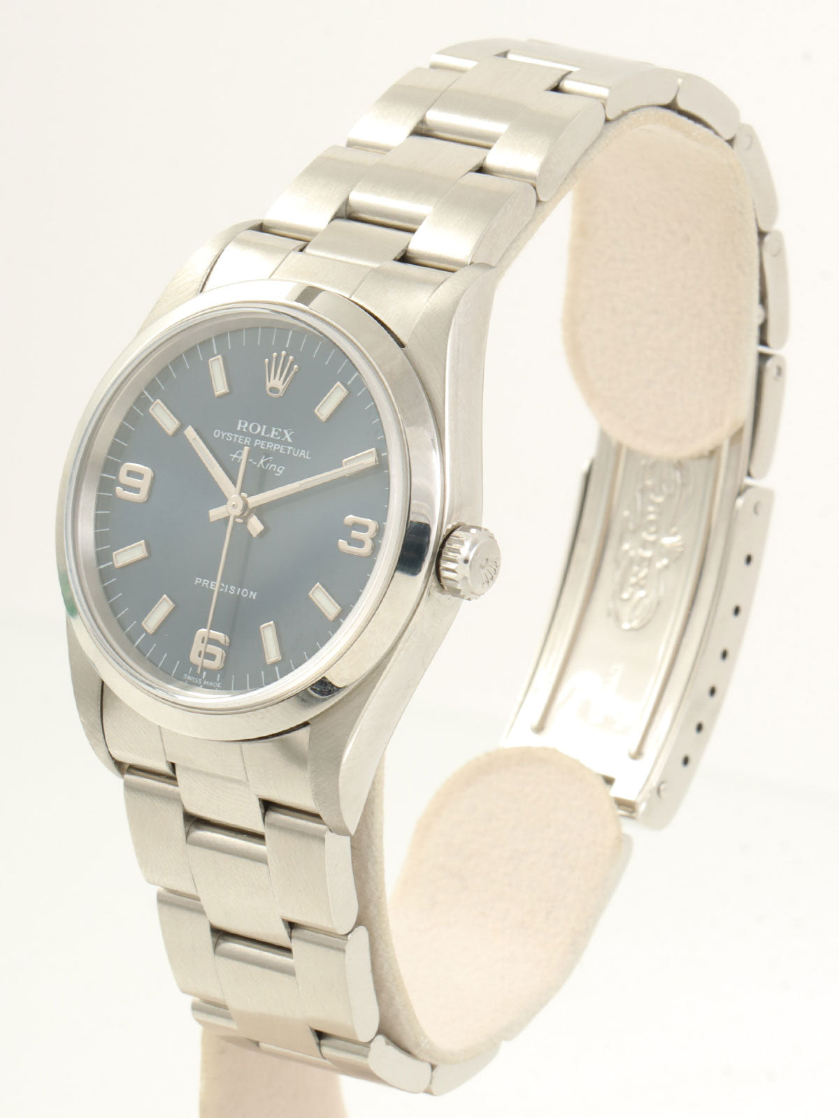 1997-1998 Oyster Perpetual Air King Silver/Blue