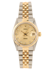 1994-1995 10P Diamond Oyster Perpetual Datejust Gold/Silver