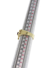 18K金/多黄水晶和钻石戒指