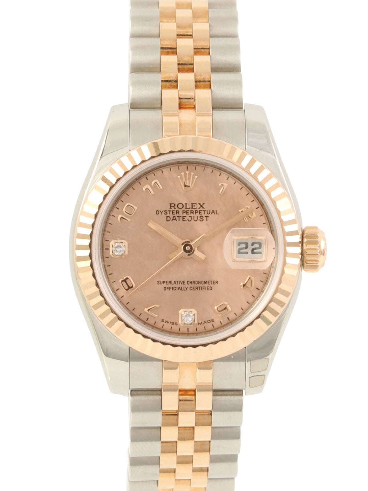 2005~2006年頃製 オイスターパーペチュアルデイトジャスト シルバー/ピンクゴールド