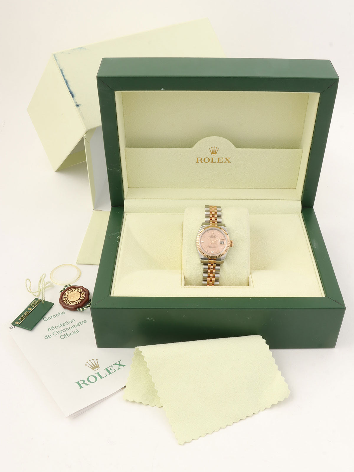 2005~2006年頃製 オイスターパーペチュアルデイトジャスト シルバー/ピンクゴールド