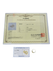 18Kダイヤモンドスネークモチーフリング ゴールド