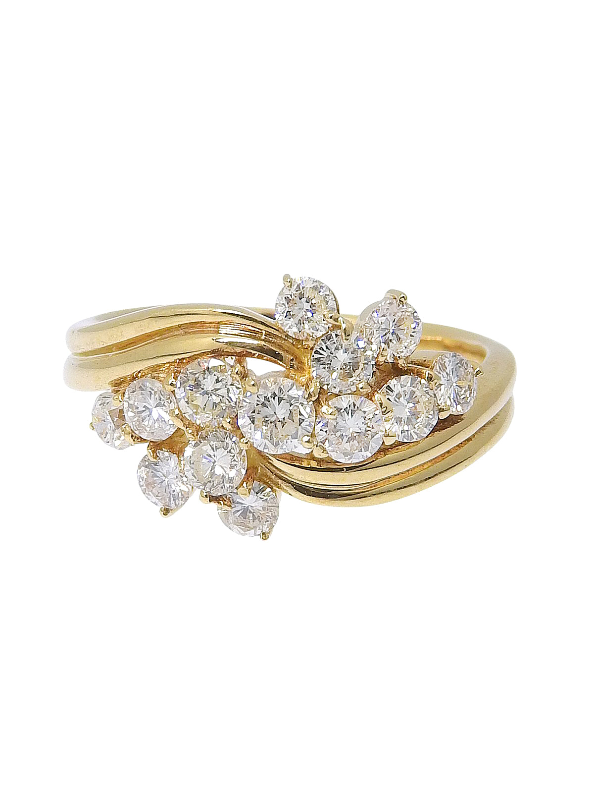 K18 Diamond Ring Gold