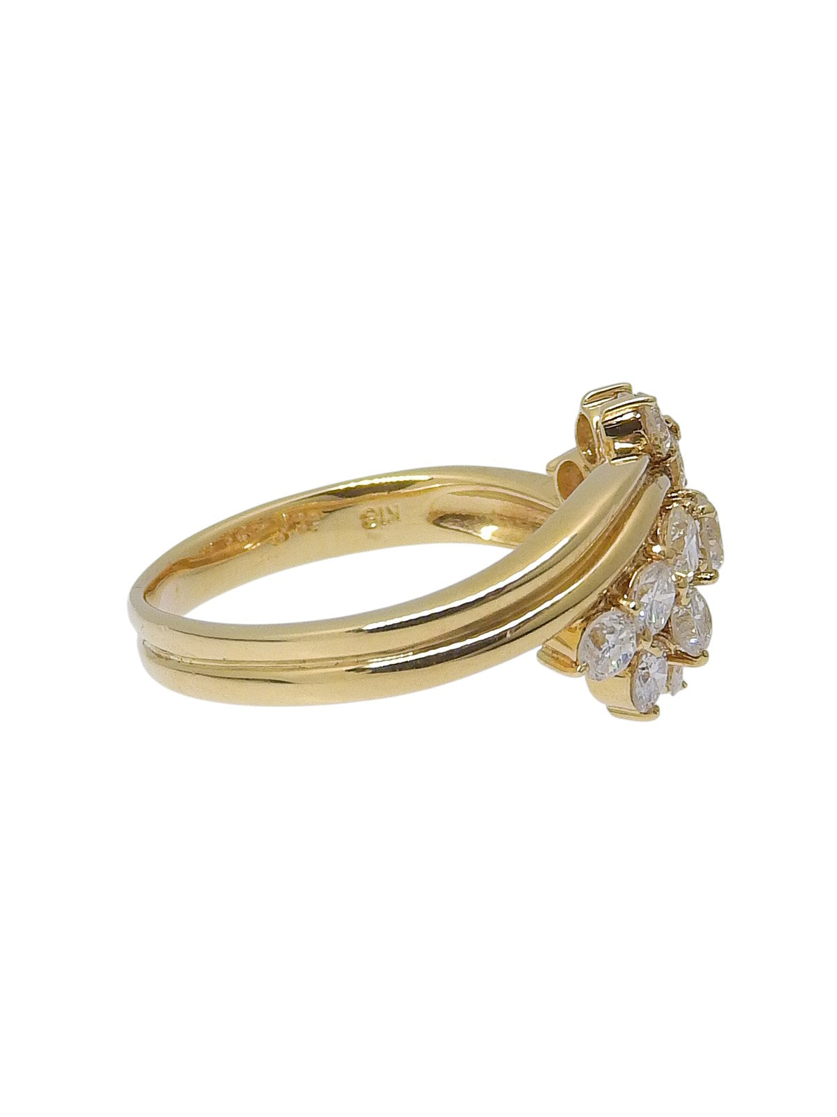 K18 Diamond Ring Gold