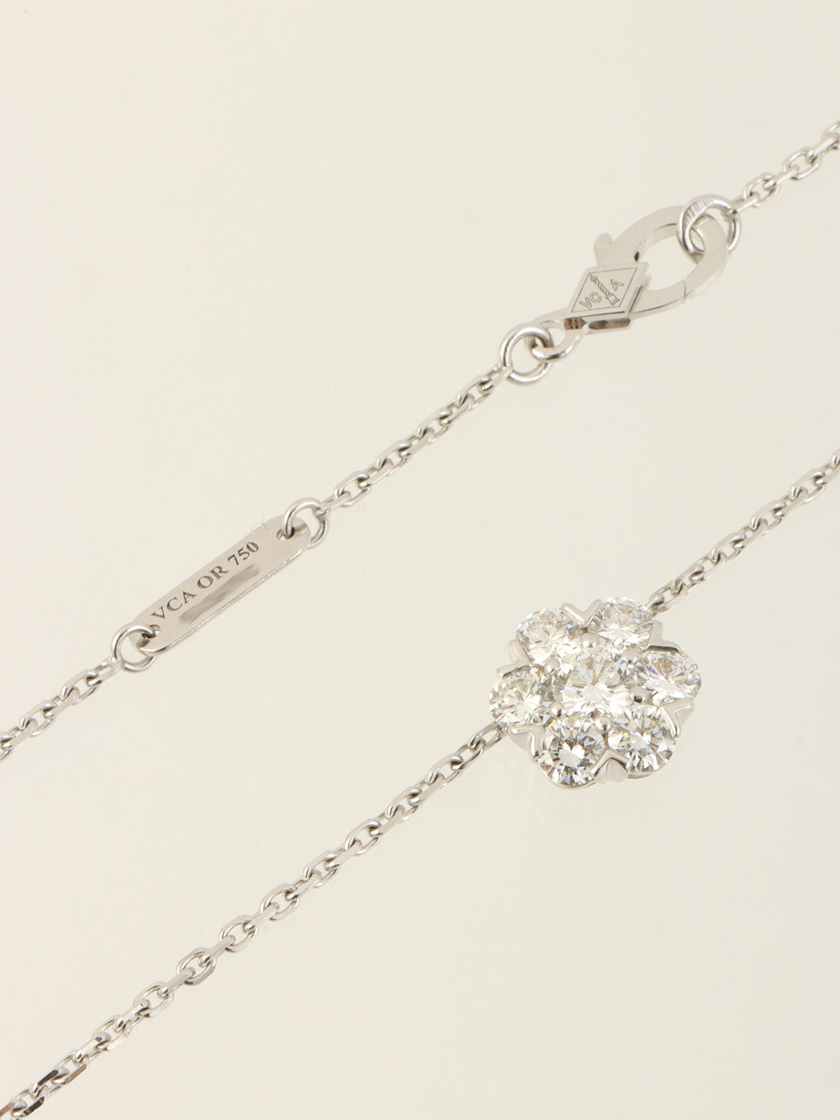 18KダイヤモンドフルーレットL シルバー