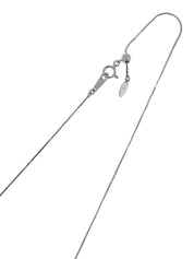 Platinum Sapphire Design Necklace in Silver/Purple