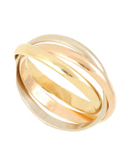 18Kトリニティリング イエローゴールド/ピンクゴールド/ホワイトゴールド