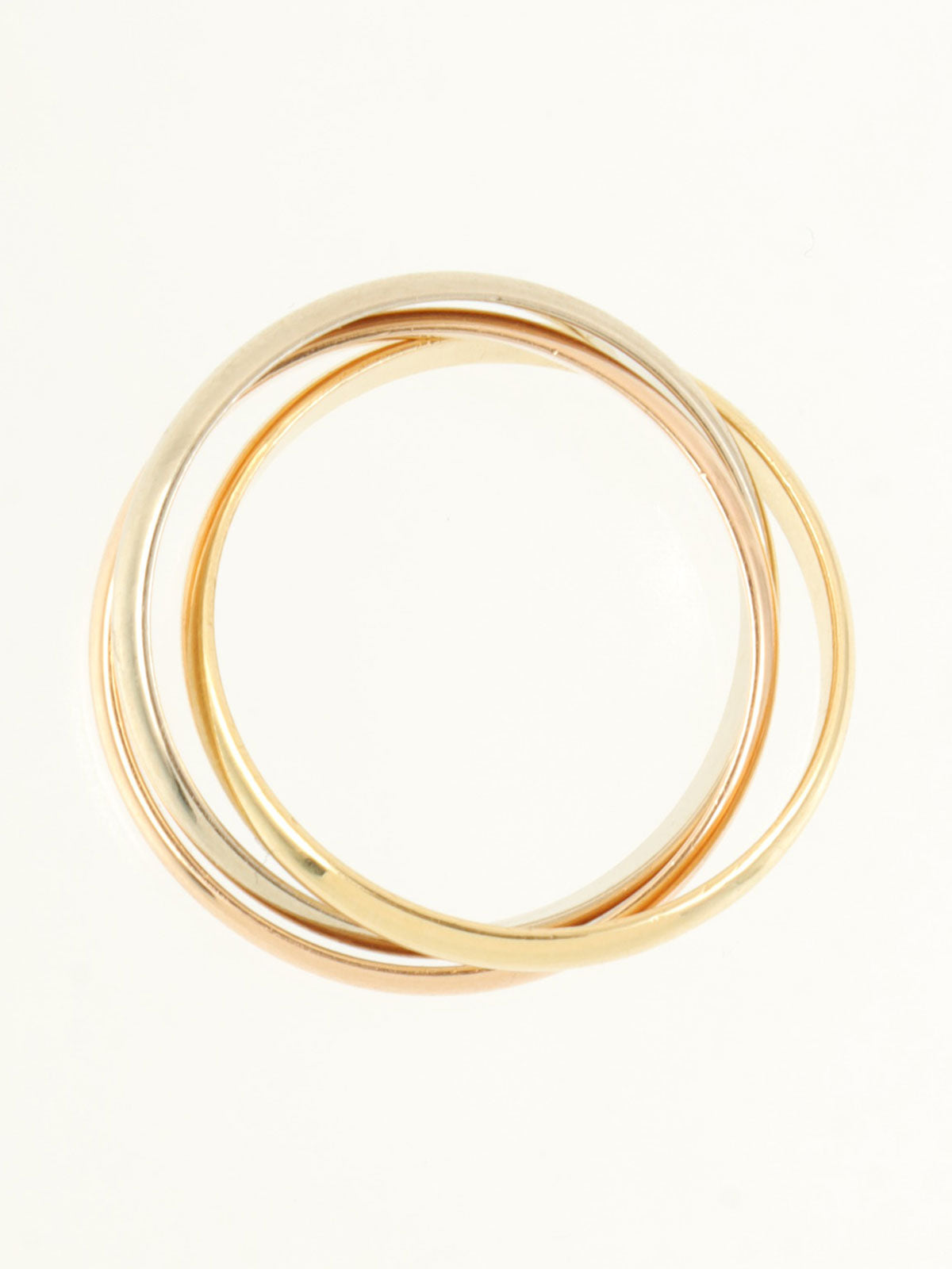 18Kトリニティリング イエローゴールド/ピンクゴールド/ホワイトゴールド