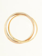 18Kトリニティリング イエローゴールド/ピンクゴールド/ホワイトゴールド