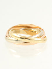 18Kトリニティリング イエローゴールド/ピンクゴールド/ホワイトゴールド