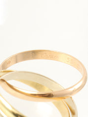 18Kトリニティリング イエローゴールド/ピンクゴールド/ホワイトゴールド