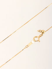 18K Platinum Diamond Teardrop Necklace in Gold/Green