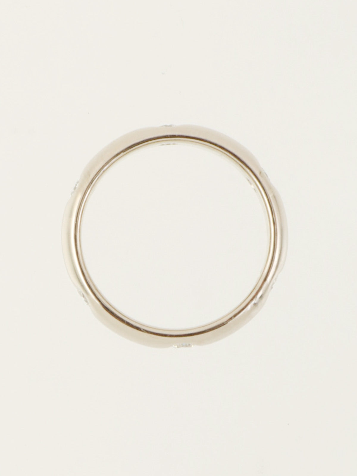 18K Happy Birthday Ring in White Gold