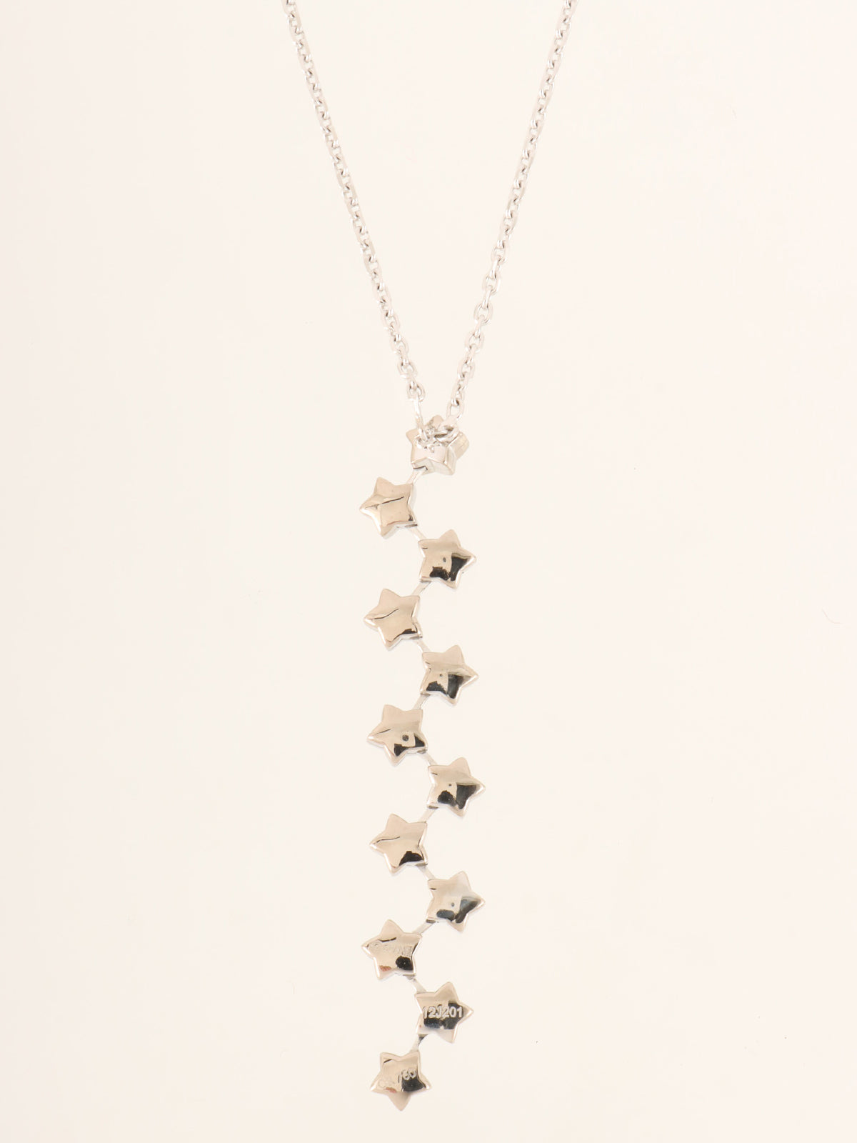 18K Diamond Comet Necklace in Silver