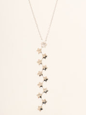 18K Diamond Comet Necklace in Silver