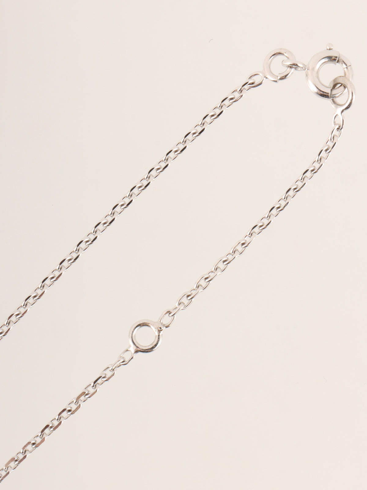 18K Diamond Comet Necklace in Silver