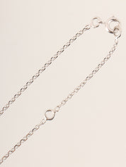 18K Diamond Comet Necklace in Silver