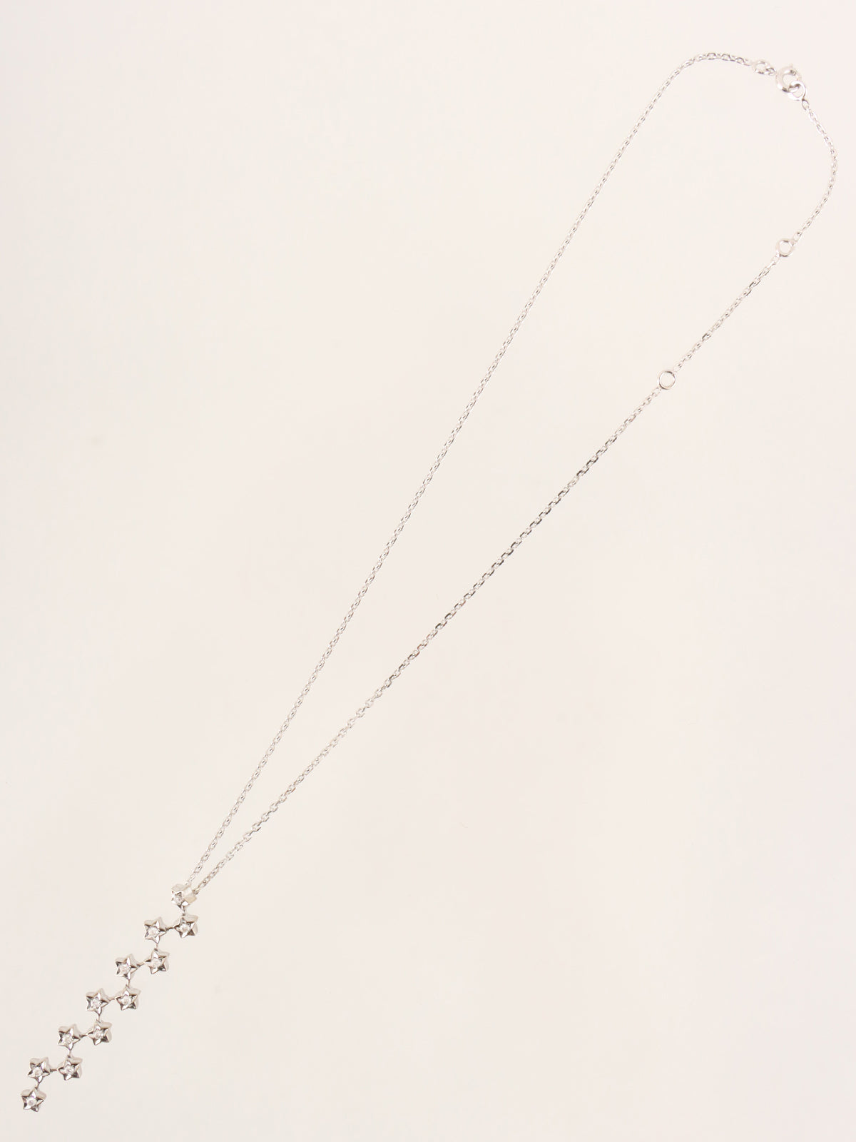 18Kダイヤモンドコメットネックレス シルバー