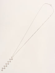 18Kダイヤモンドコメットネックレス シルバー