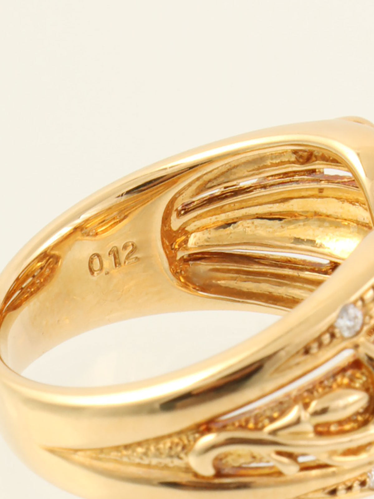 18Kダイヤモンドタサキリング ゴールド