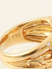 18Kダイヤモンドタサキリング ゴールド