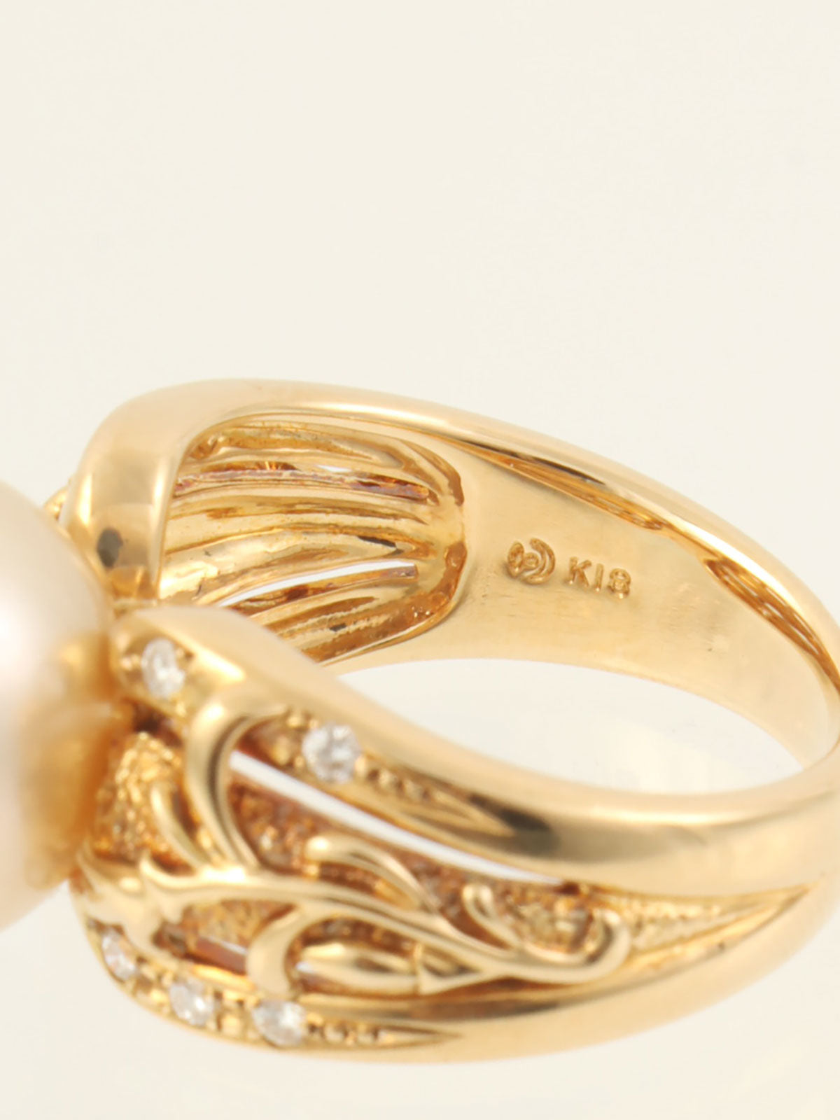 18Kダイヤモンドタサキリング ゴールド