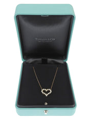 18K Gold Diamond Sentimental Heart Necklace