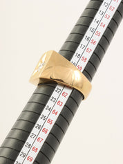 18Kダイヤモンドスターデザインリング ゴールド