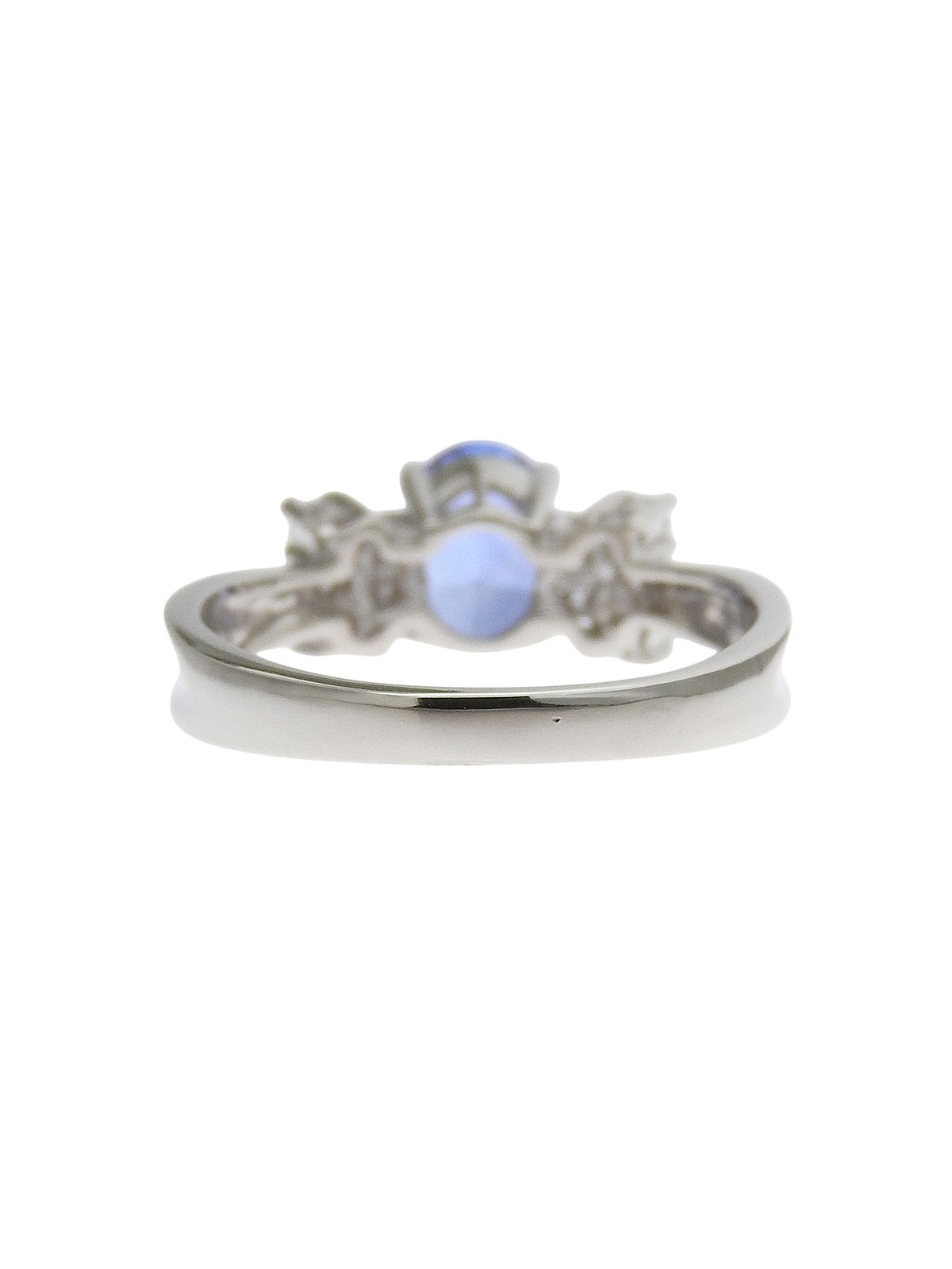 プラチナダイヤモンドリング シルバー/ブルー