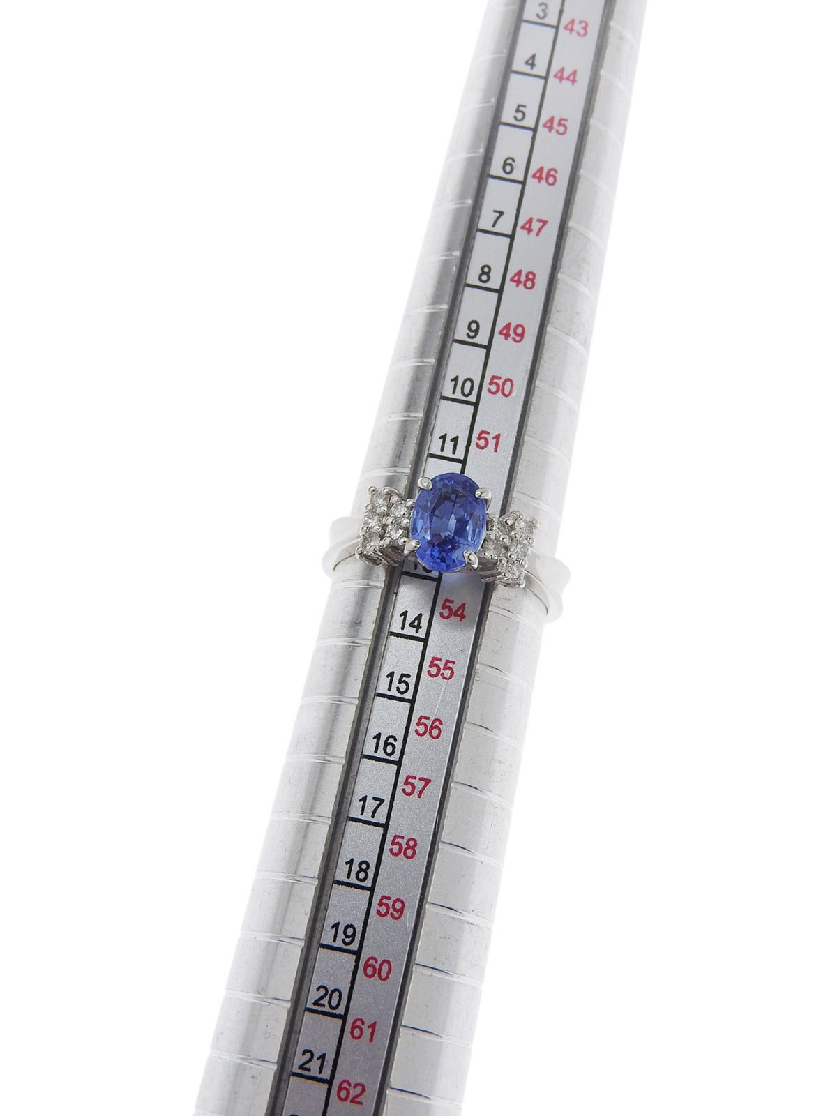 プラチナダイヤモンドリング シルバー/ブルー