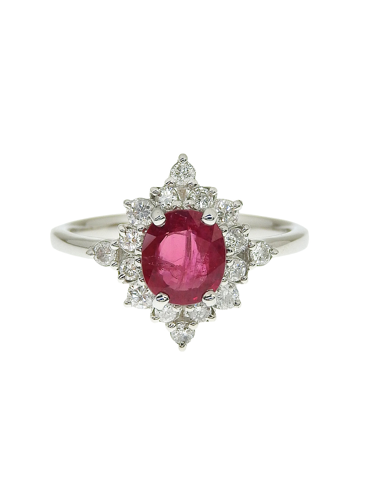 プラチナルビーダイヤモンドリング ゴールド/ルビー