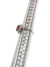 プラチナルビーダイヤモンドリング ゴールド/ルビー