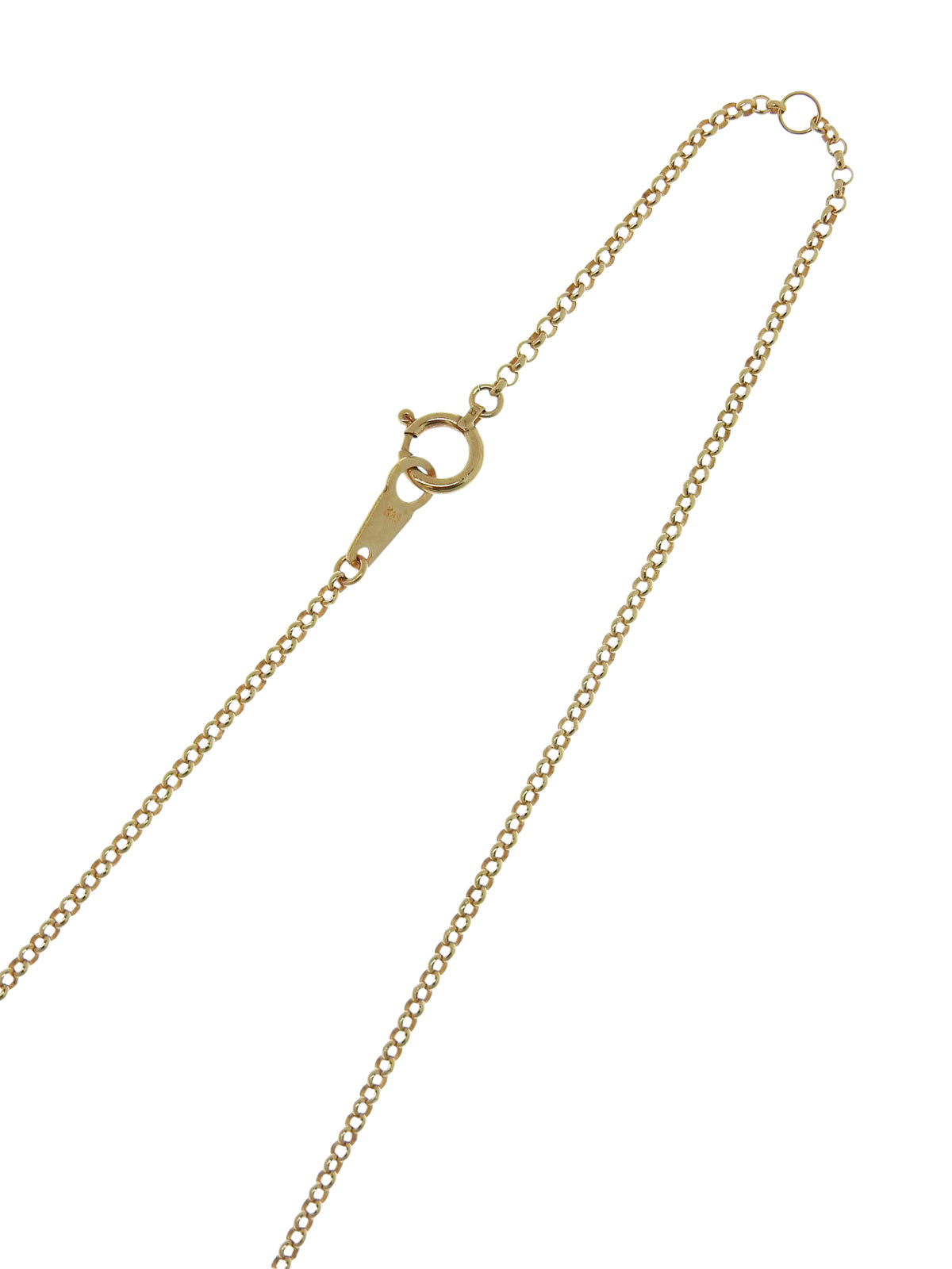 18K Gold Diamond Heart Motif Necklace