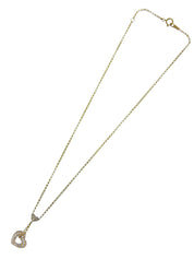 18K Gold Diamond Heart Motif Necklace