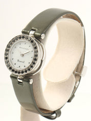 18Kブラックダイヤベゼルビーゼロワンウォッチ シルバー/カーキ