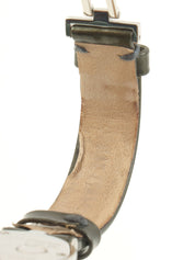 18Kブラックダイヤベゼルビーゼロワンウォッチ シルバー/カーキ